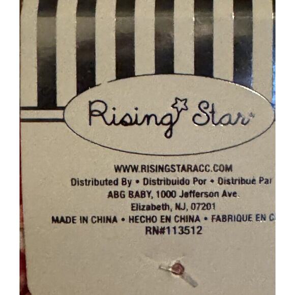 Rising Star Strawberry Diaper Cover 0 - 12 Months Baby Shower Gift Red Bow NEW - Picture 4 of 5